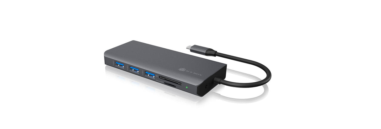 Icybox IB-DK4070-CPD USB-C priklopna postaja s Power Delivery 100W