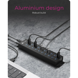 IcyBox IB-HUB1720-U3 20 v 1 portni USB hub