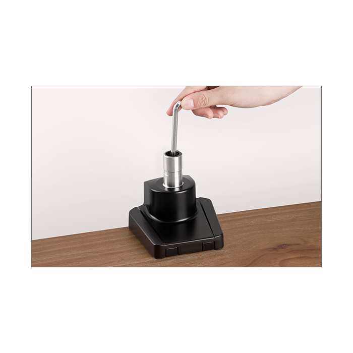 IcyBox IB-MS313-T enojni nosilec za monitor do diagonale 32 z montažo na rob mize