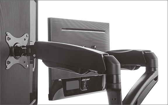 IcyBox dvojni namizni nosilec za monitorja do diagonale 27''