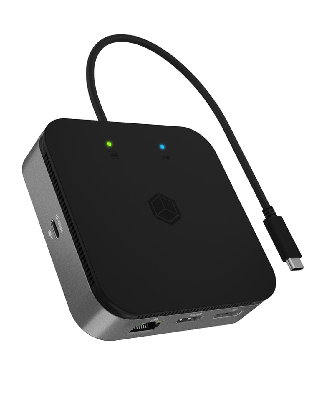 Icybox IB-DK408-C41 priključna postaja USB4 z dvojnim video izhodom 7v1, 60W PowerDelivery napajanje
