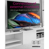 Icybox IB-DK8801-TB4 Thunderbolt 4 priklopna postaja s Power Delivery PD100W