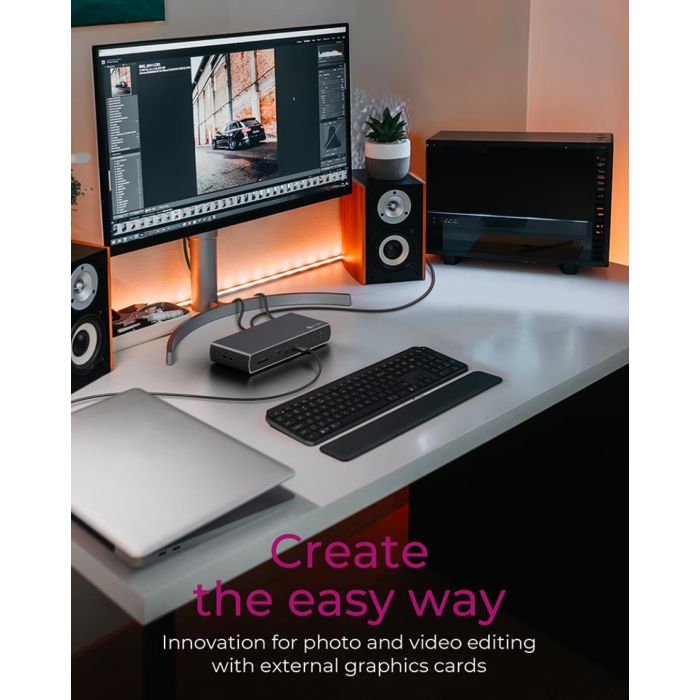 Icybox IB-DK8801-TB4 Thunderbolt 4 priklopna postaja s Power Delivery PD100W