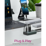 Icybox IB-HUB1454-C31 4-portno hub z vmesnikom USB 3.2 Gen 2 Type-C