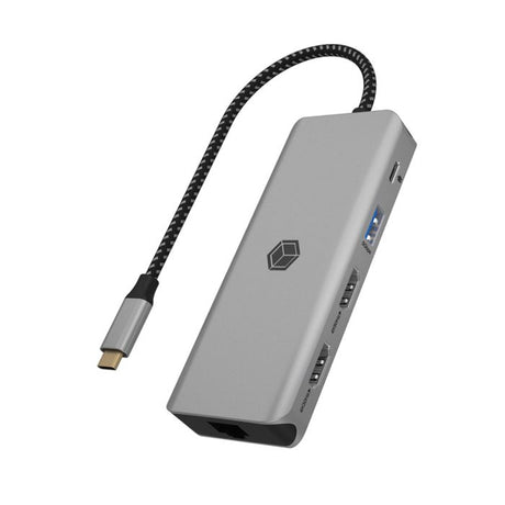 IcyBox IB-DK4012-CPD USB-C priklopna postaja 9v1 s Power Delivery 100W