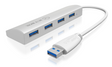 Icybox 4 portni USB 3.0 razširitveni hub, aluminijast