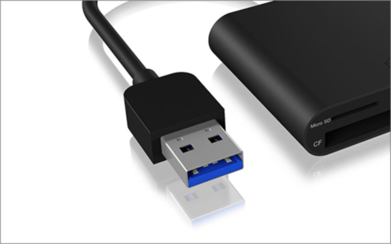 Icybox USB 3.0 zunanji čitalnik kartic