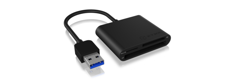 Icybox USB 3.0 zunanji čitalnik kartic