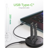IcyBox IB-1612MCL-C31 priklopna in postaja za kloniranje M.2 NVMe SSD diskov