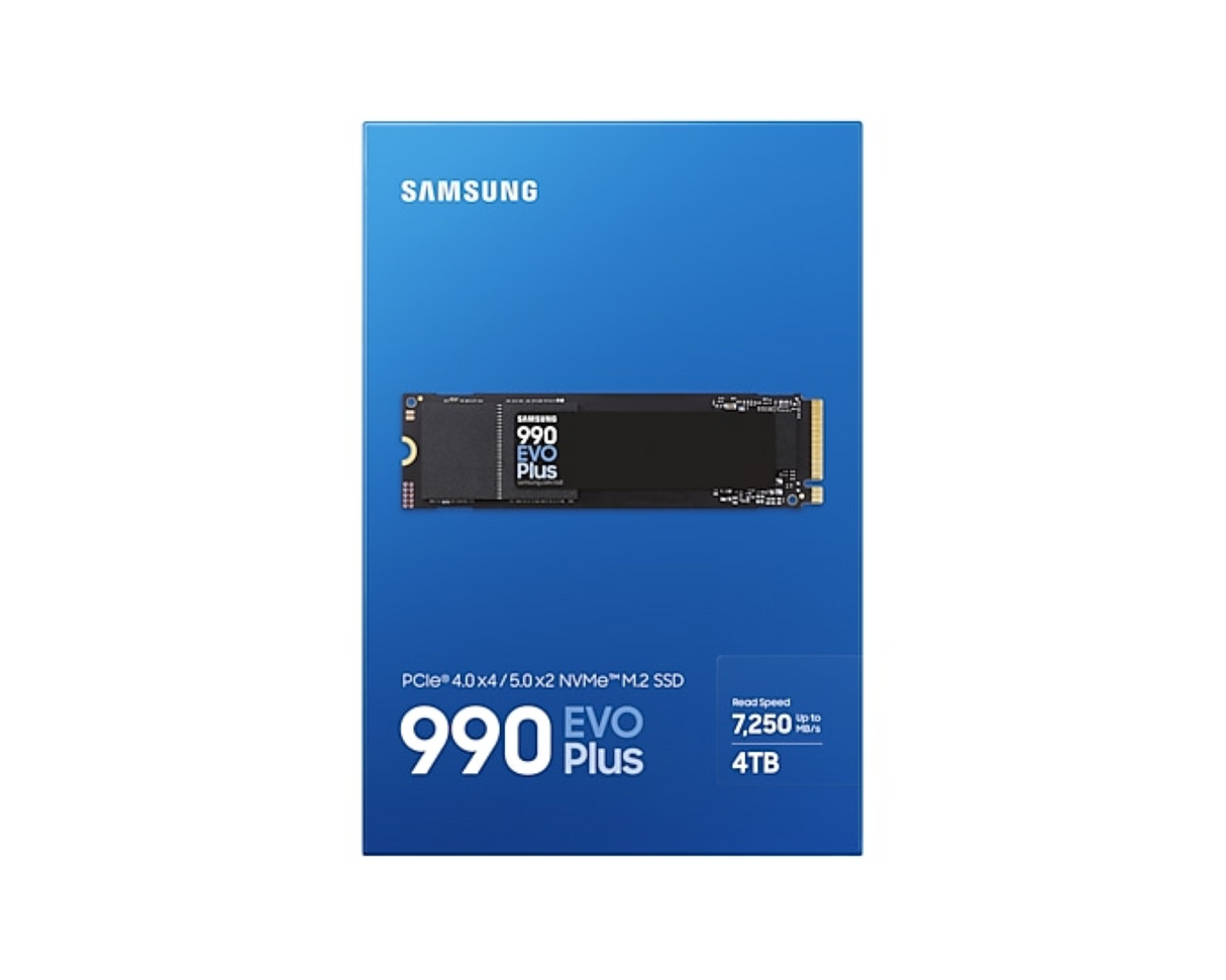 Samsung 4TB 990 EVO Plus M.2 80mm PCI-e 5.0 x2 NVMe, V-NAND