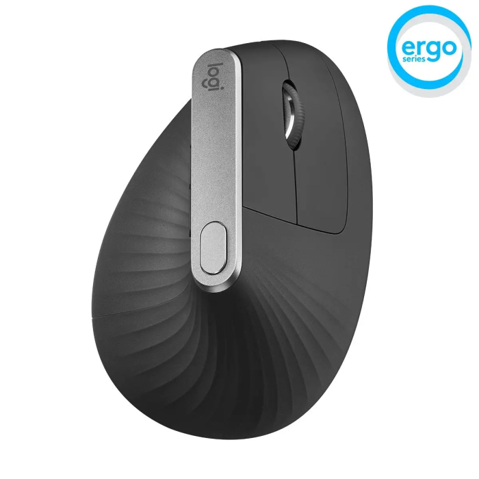 Logitech ergonomska miška cordless MX VERTICAL bluetooth, unifying, USB-C