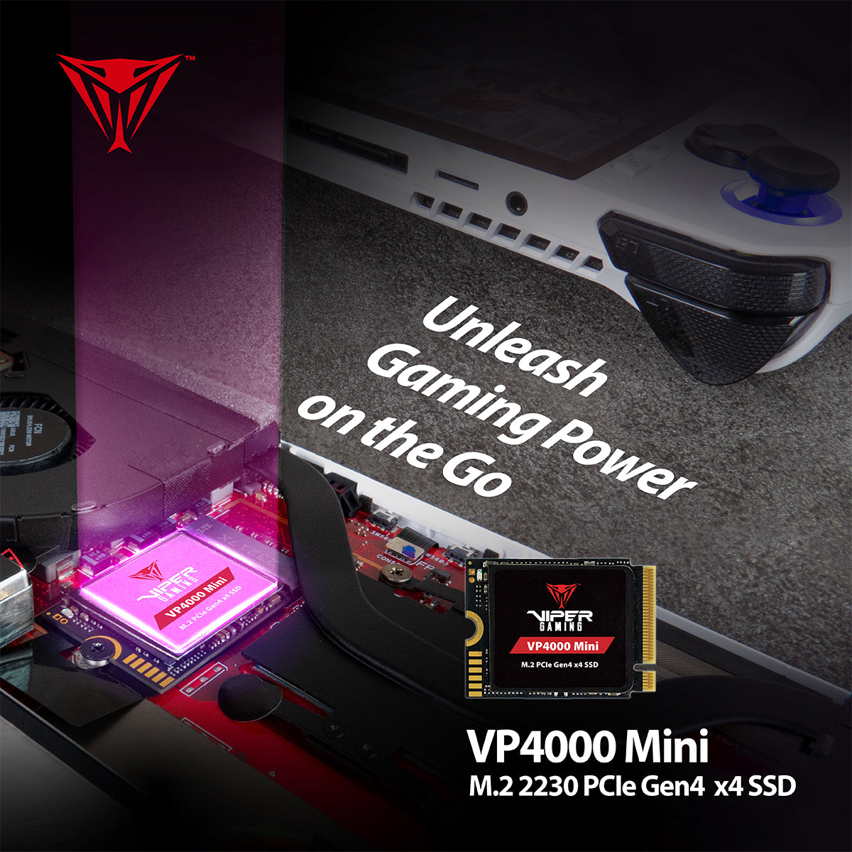 Patriot Viper VP4000 Mini 1TB M.2 2230 PCIe Gen4 x4