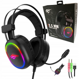 HAVIT Gamenote RGB LED slušalke z mikrofonom HV-H2016d