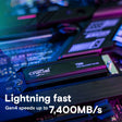 Crucial T500 1TB PCIe Gen4 NVMe M.2 SSD s hladilnikom
