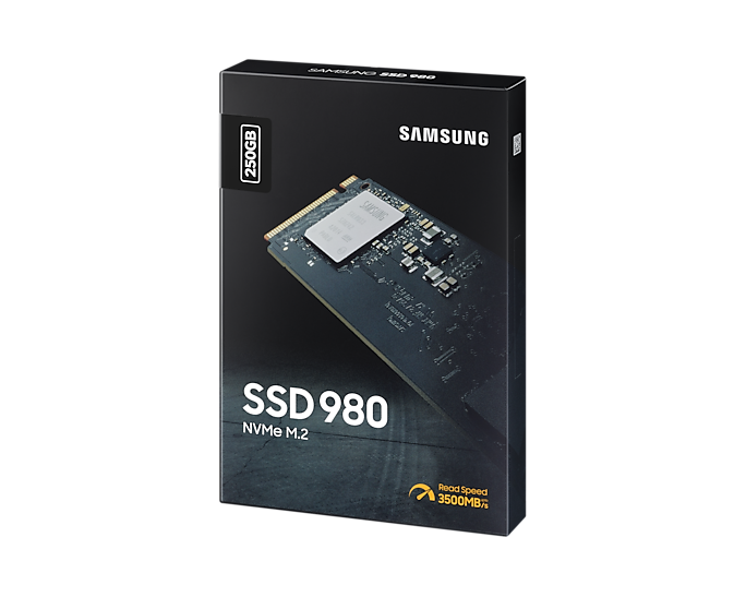 Samsung 250GB 980 SSD NVMe M.2 disk