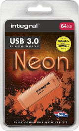 INTEGRAL 64 GB NEON 3.0. ORANŽEN