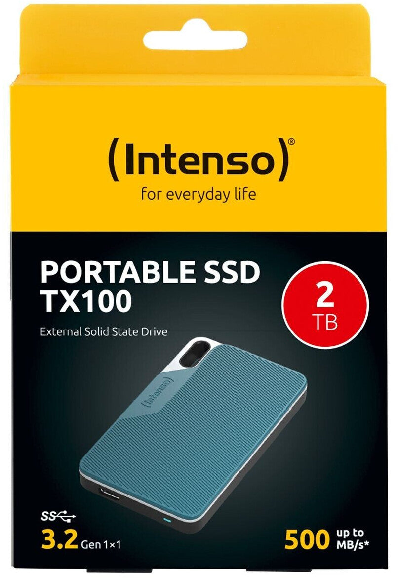 Intenso 2TB SSD TX100 500MB/s USB 3.2 Gen1x1 zunanji disk - modra