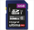 INTEGRAL 32GB SDHC UltimaPro CLASS10 80MB UHS-I U1 spominska kartica