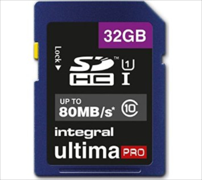 INTEGRAL 32GB SDHC UltimaPro CLASS10 80MB UHS-I U1 spominska kartica