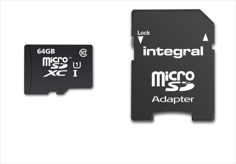 INTEGRAL 64GB SMARTPHONE & TABLET MICRO SDXC class10 UHS-I U1 90MB/s SPOMINSKA KARTICA+ SD ADAPTER