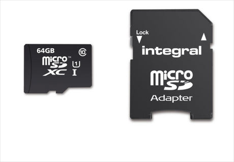 INTEGRAL 64GB SMARTPHONE & TABLET MICRO SDXC class10 UHS-I U1 90MB/s SPOMINSKA KARTICA+ SD ADAPTER