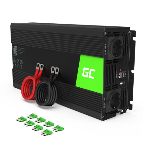 Green Cell pretvornik moči 24V  do230V 1500W/3000W čisti sinusni val