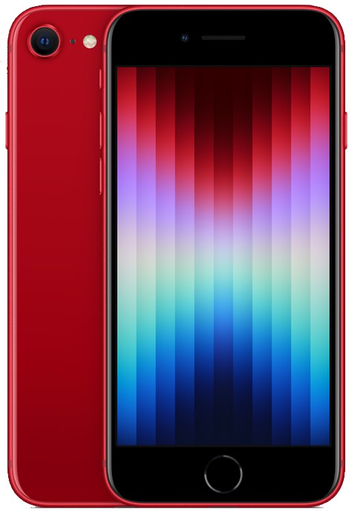 Obnovljen iPhone SE 2022 (64GB) Razred A+, Red