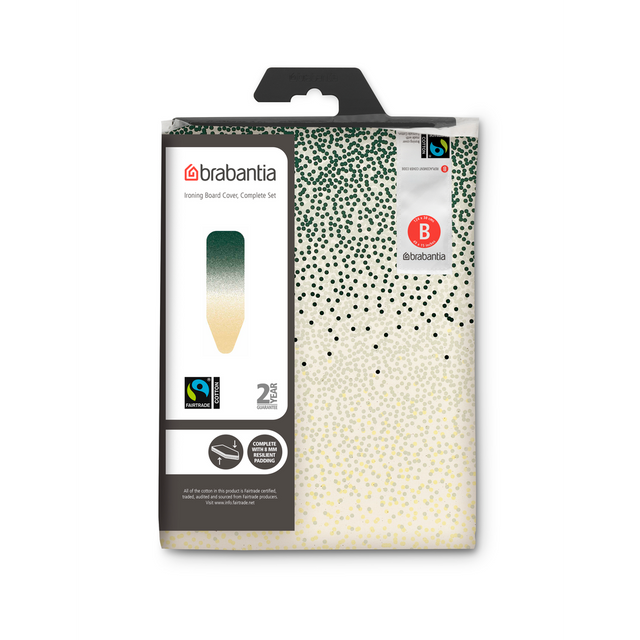 Brabantia prevleka in podloga za likalno desko B 124x38cm 8mm Pozabljena oaza