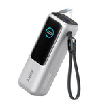 Anker Powerbank 25000 mAh z vgrajenim kablom USB-C, 165W, srebrn