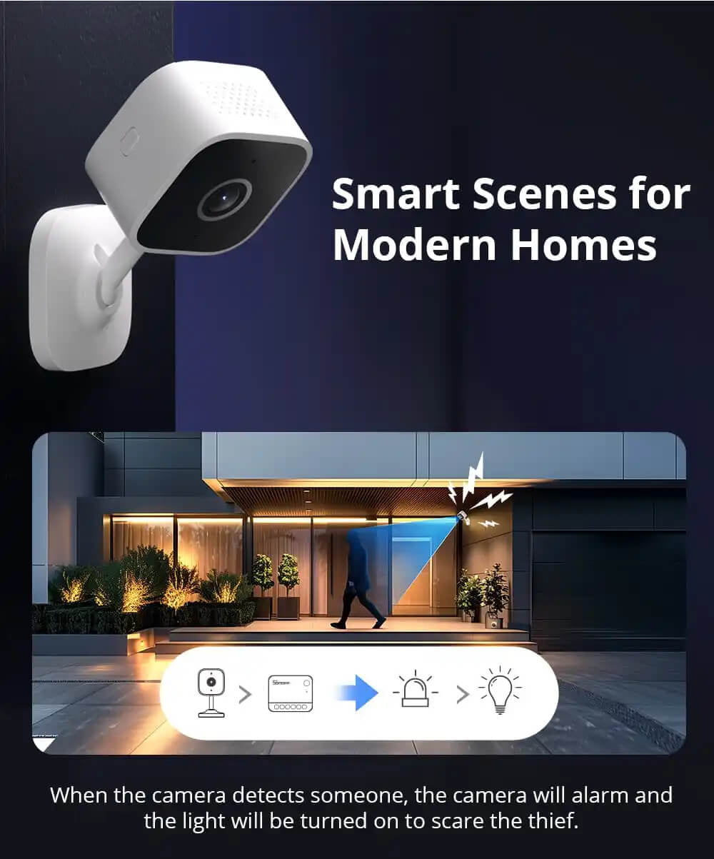 SONOFF notranja videonadzorna kamera CAM-S2, 1080P, Wi-Fi