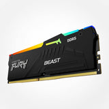 Kingston Fury Beast RGB 32GB Kit (2x16GB) DDR5-6000 DIMM CL30, 1.4V
