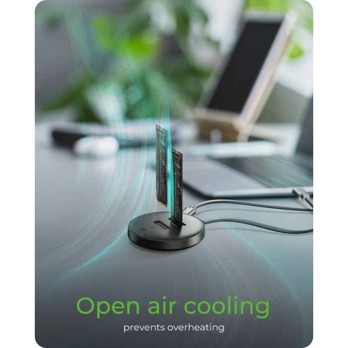 IcyBox IB-1612MCL-C31 priklopna in postaja za kloniranje M.2 NVMe SSD diskov