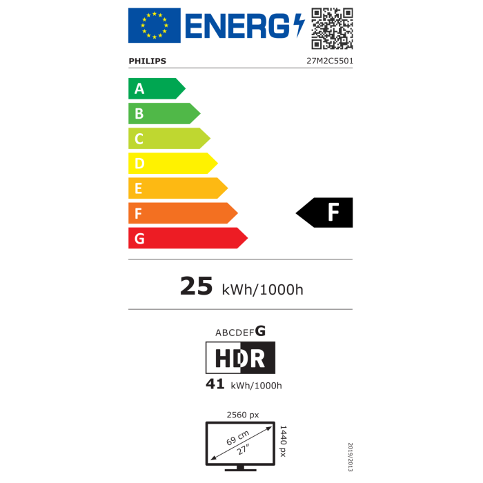 Philips Evnia 27M2C5501 27" VA QHD 180Hz monitor