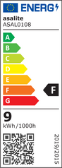 ASALITE LED sijalka E27 9W 6500K 810lm