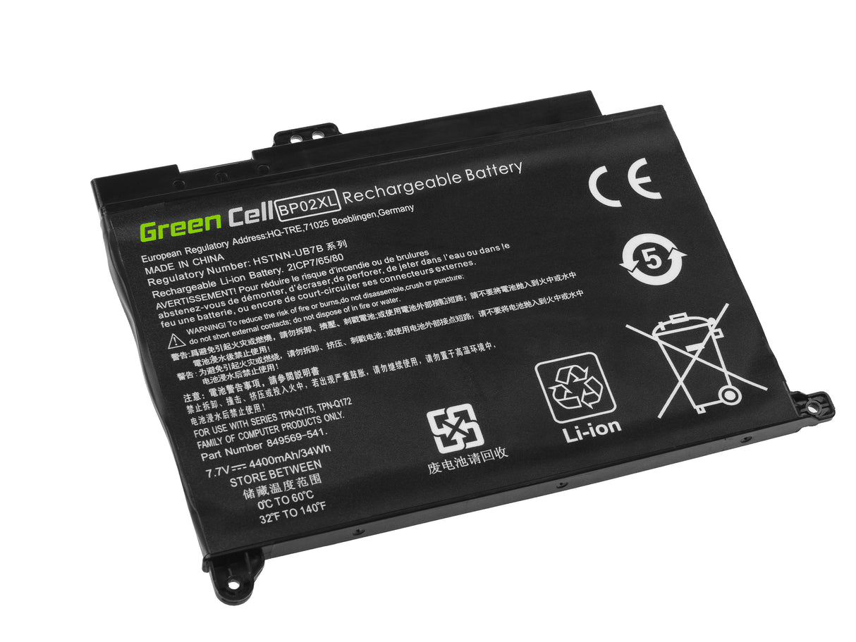 Green Cell baterija BP02XL za HP Pavilion 15-AU 15-AU051NW 15-AU071NW 15-AU102NW 15-AU107NW 15-AW 15-AW010NW