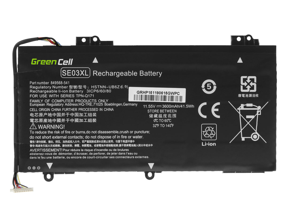 Green Cell baterija SE03XL HSTNN-LB7G HSTNN-UB6Z za HP Pavilion 14-AL 14-AV