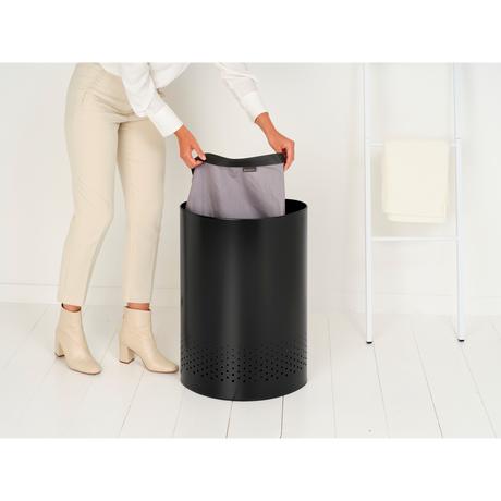 Brabantia koš za ločevanje perila Selector 55L, črn