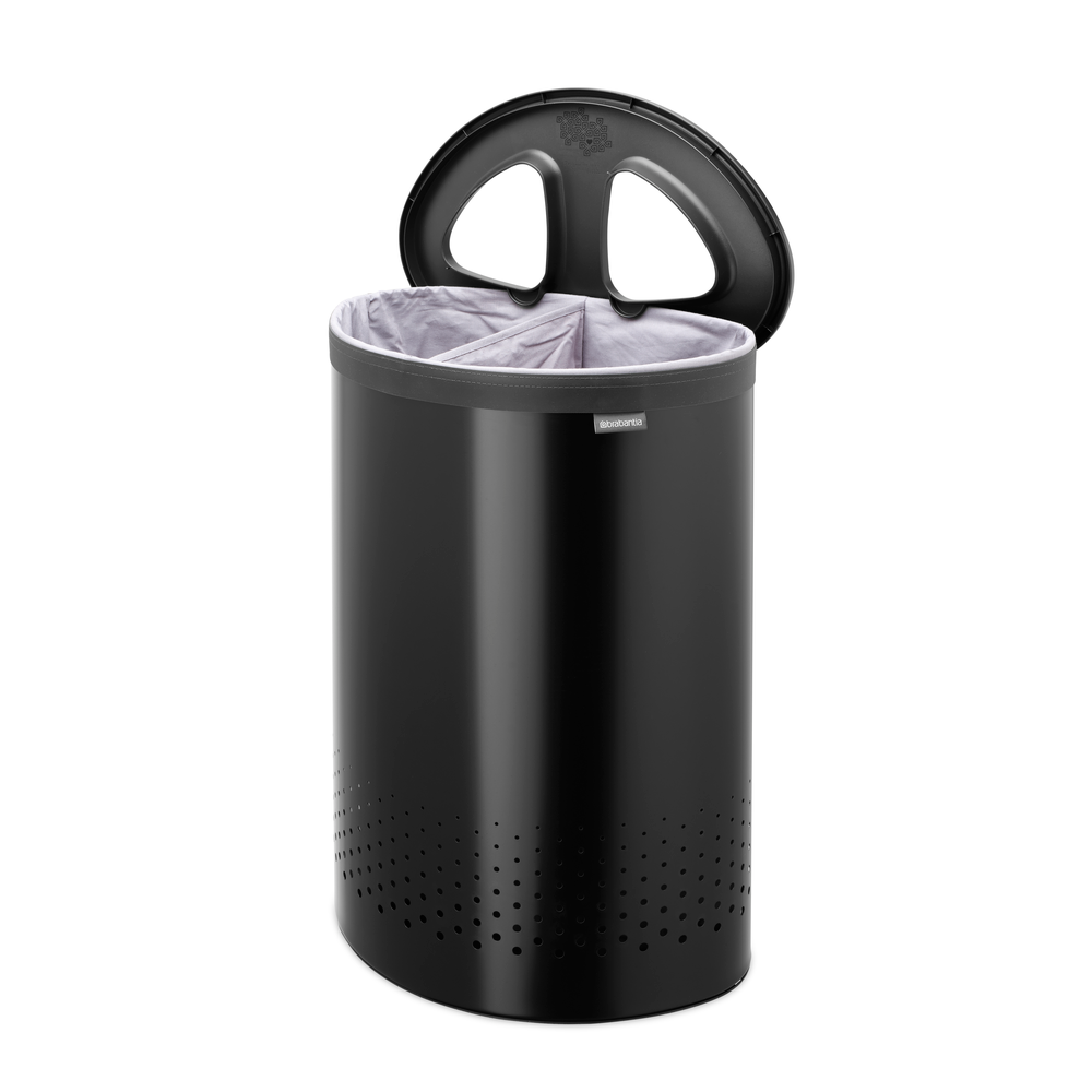 Brabantia koš za ločevanje perila Selector 55L, črn
