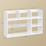 VASAGLE omara ali regal s 6 policami bela