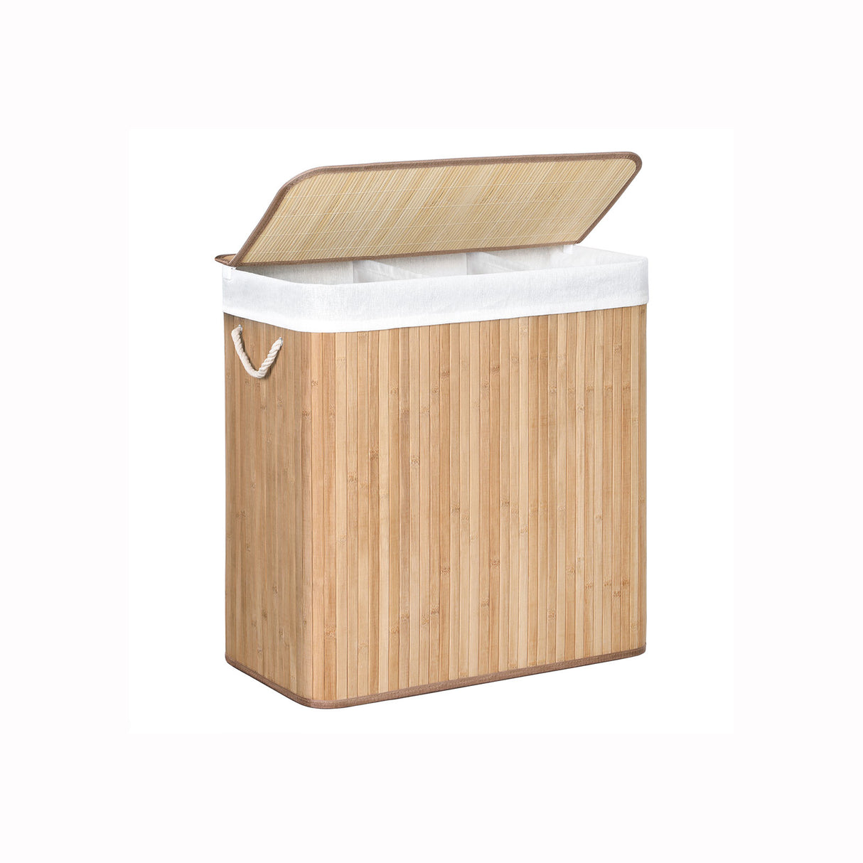 SONGMICS Košara za perilo Bamboo 3 x 50L, LCB091N01