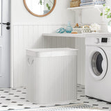 SONGMICS Košara za perilo White 3 x 50L bela, LCB091W01