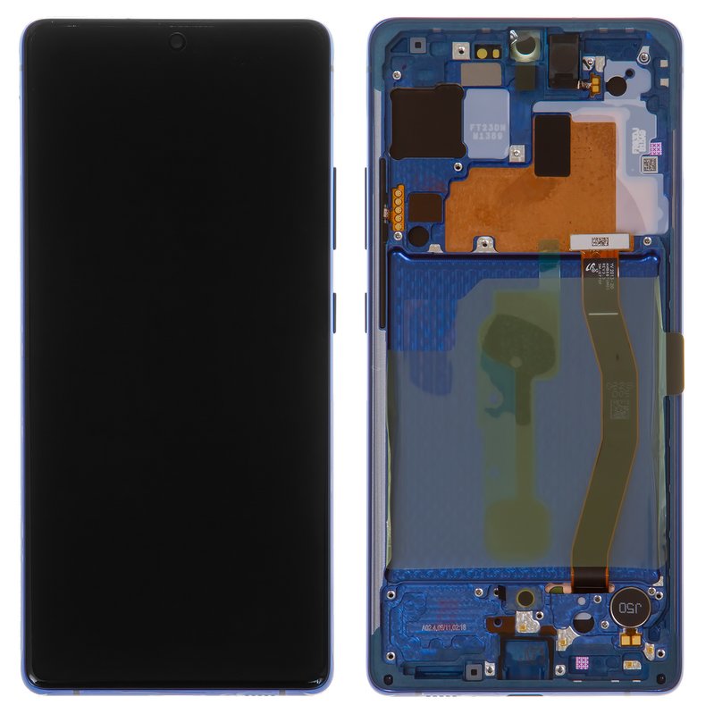 SAMSUNG GALAXY S10 LITE TOUCH+LCD+FRAME BLUE ORIGINAL SERVICE PACK