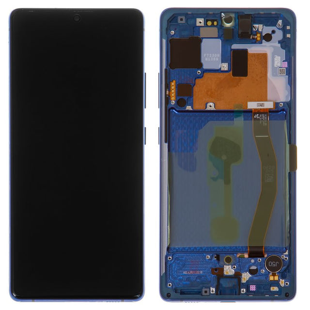 SAMSUNG GALAXY S10 LITE TOUCH+LCD+FRAME BLUE ORIGINAL SERVICE PACK