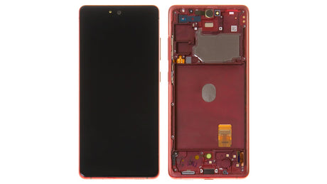 SAMSUNG GALAXY S20 FE TOUCH+LCD+FRAME RED ORIGINAL SERVICE PACK