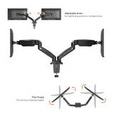 VonHaus dvojni namizni nosilec do diagonale 27plinska vzmet