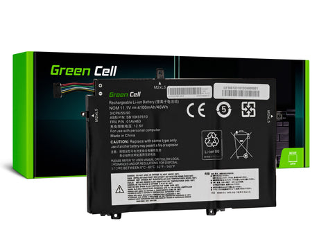 Green Cell baterija L17C3P52 L17L3P52 L17M3P53 L17M3P54 za Lenovo ThinkPad L480 L490 L580 L590 L14 L15 Gen 1 Gen 2