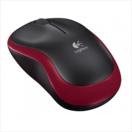 Logitech M185 Wireless mini miška, rdeča