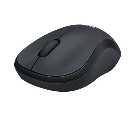 Logitech M220 Silent brezžična miška, črna