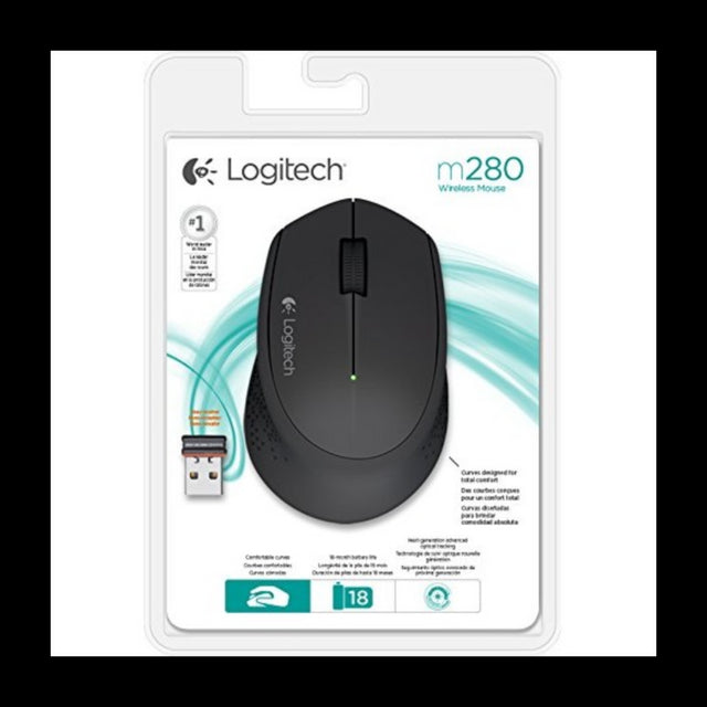 Logitech M280 Wireless miška, črna