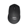 Logitech M330 Silent Plus brezžična miška, črna